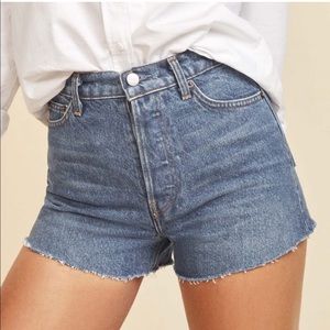Reformation Charlie High Rise Jean Shorts